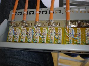 patchen Netzwerkleitungen
